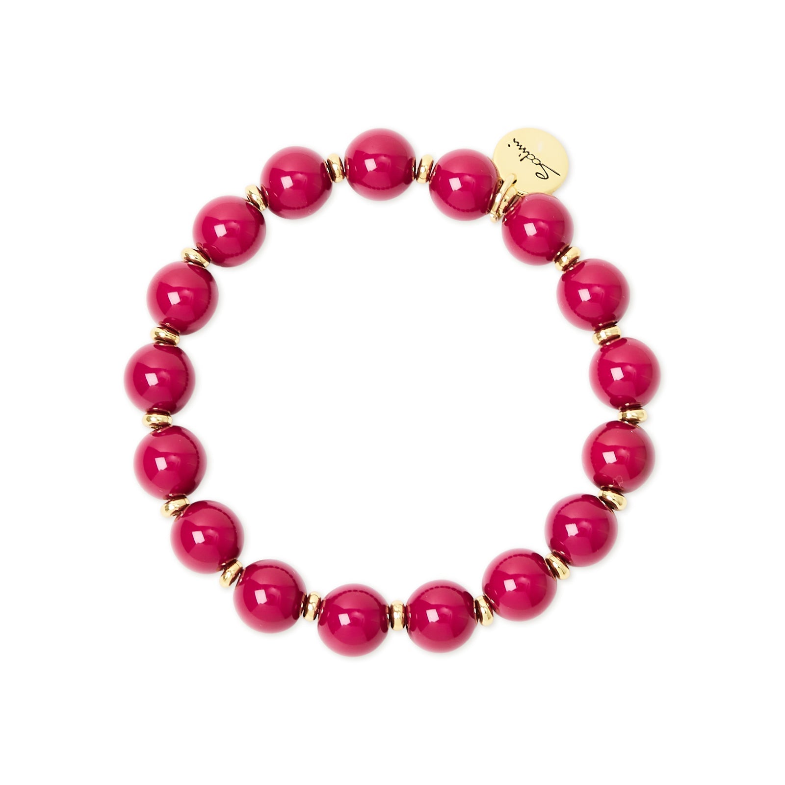 Spheres stretch bracelet Belle Epoque - Fuchsia - Sodini Bijoux