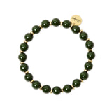 Small spheres stretch bracelet Belle Epoque - Green - Sodini Bijoux