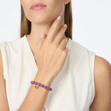 Bracciale elastico piccole sfere Belle Epoque - Viola - Sodini Bijoux