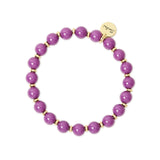 Small spheres stretch bracelet Belle Epoque - Purple - Sodini Bijoux