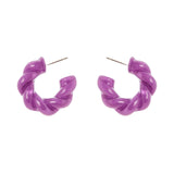 Orecchini cerchietto torchon Belle Epoque - Viola - Sodini Bijoux