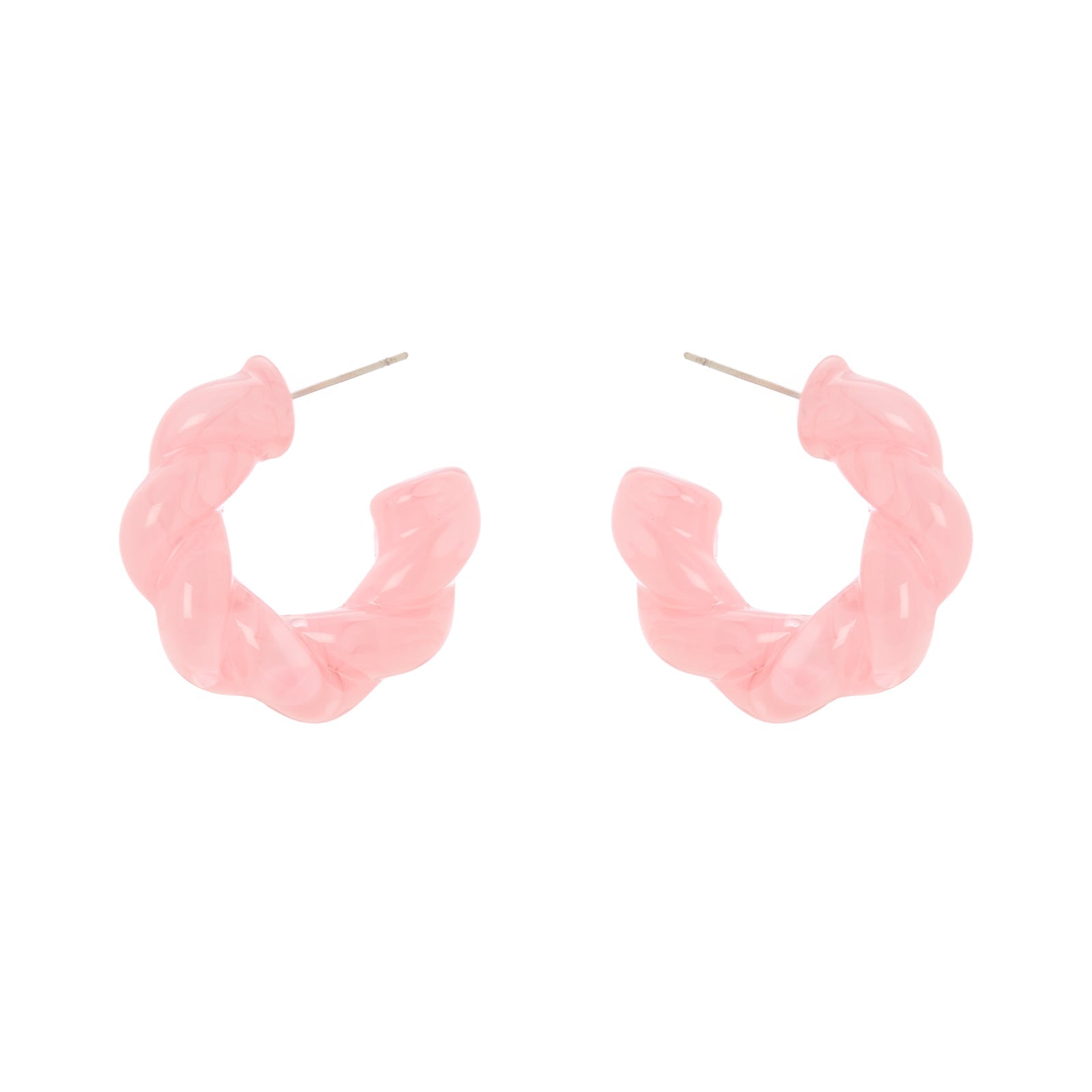 Orecchini cerchietto torchon Belle Epoque - Rosa - Sodini Bijoux