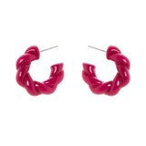 Orecchini cerchietto torchon Belle Epoque - Fucsia - Sodini Bijoux