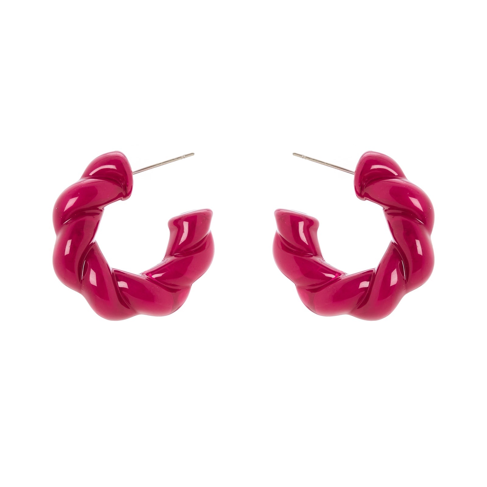 Orecchini cerchietto torchon Belle Epoque - Fucsia - Sodini Bijoux