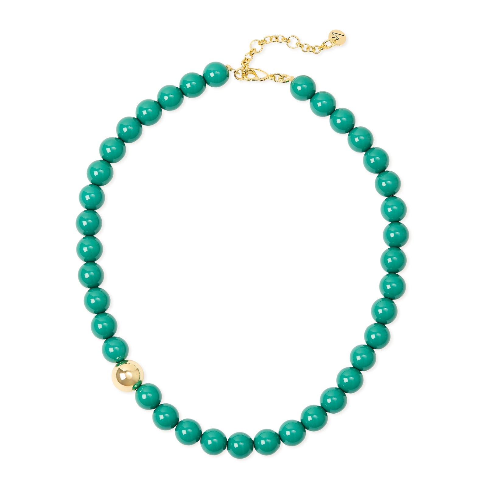 Collana corta grandi boule Droplet - Verde - Sodini Bijoux
