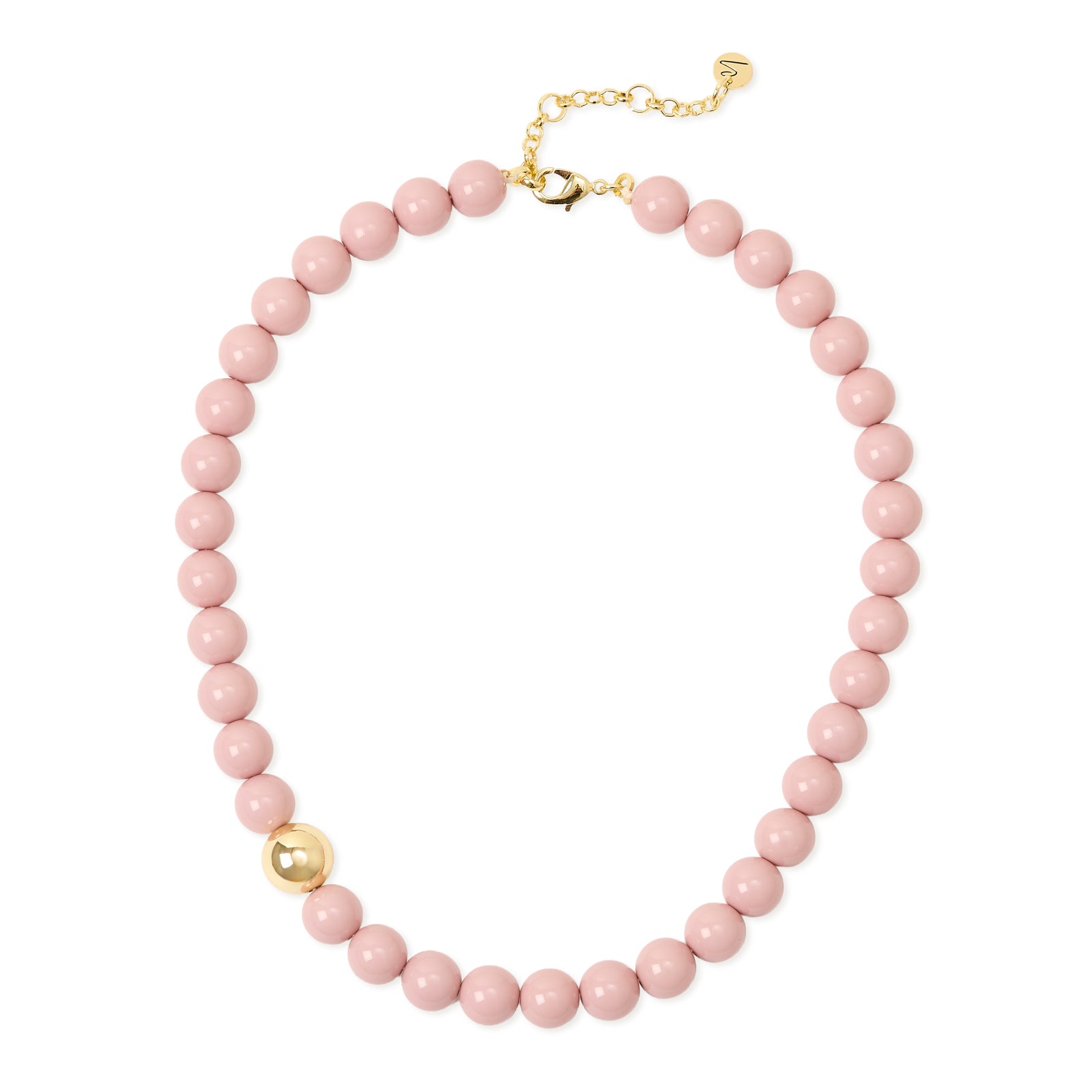Collana corta grandi boule Droplet - Rosa - Sodini Bijoux
