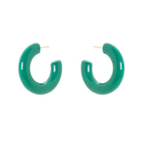 Orecchini cerchietto Droplet - Verde - Sodini Bijoux