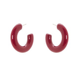Orecchini cerchietto Droplet - Rosso - Sodini Bijoux