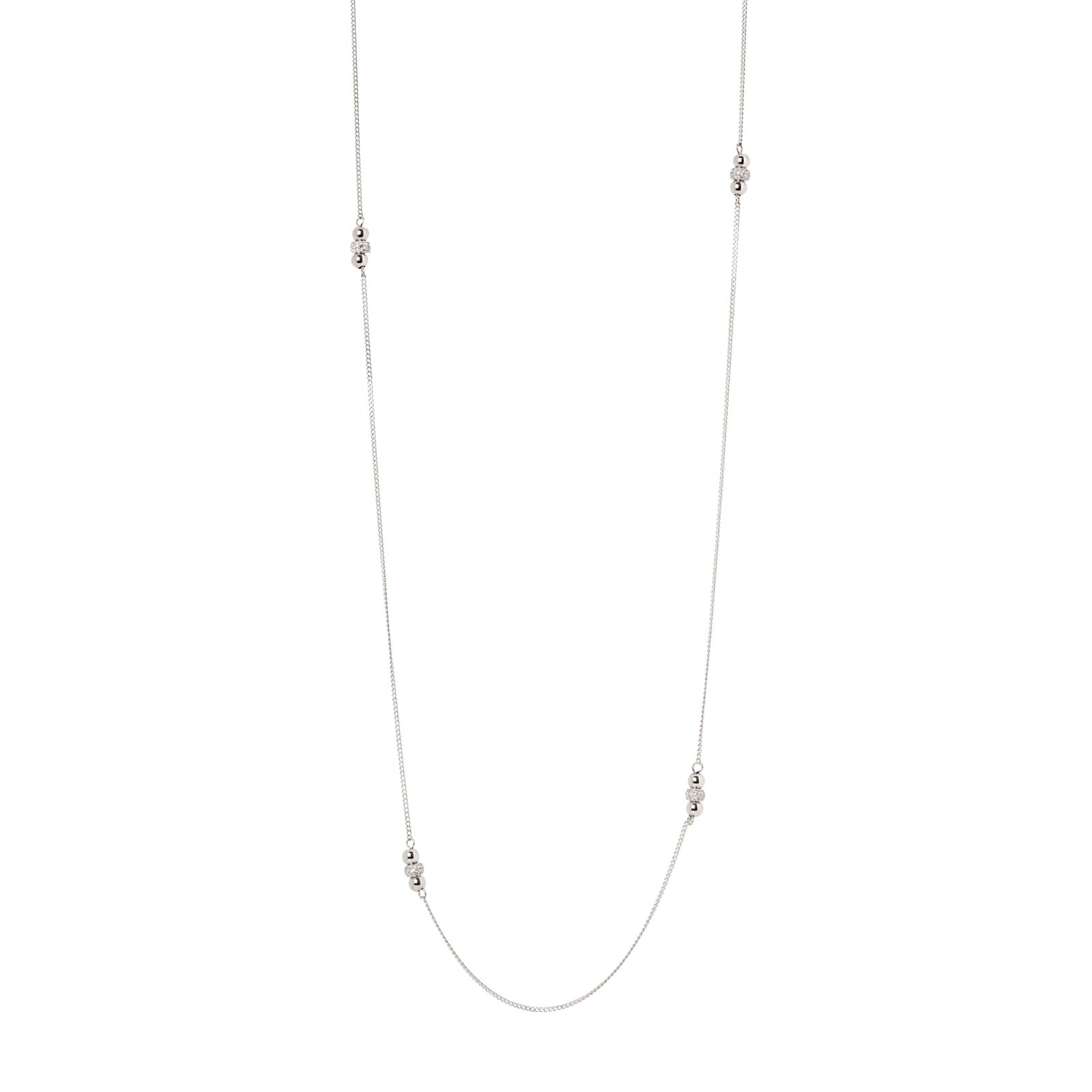 Collana lunga con quattro mini charm Judith - Argento - Sodini Bijoux