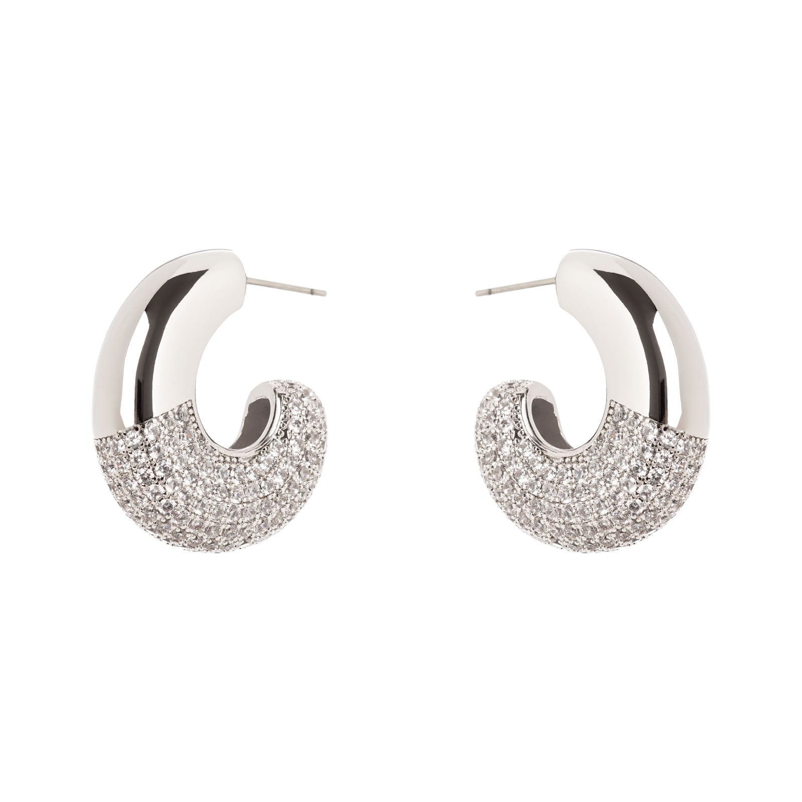 Orecchini a cerchio spesso Judith - Argento - Sodini Bijoux
