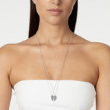 Collana lunga e metà destra cuore #Sharethelove - Argento - Sodini Bijoux