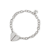 Bracciale cuore di pavè #Sharethelove - Argento - Sodini Bijoux