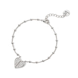 Bracciale mini-boule e cuore di pavè #Sharethelove - Argento - Sodini Bijoux