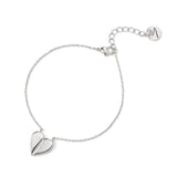 Bracciale sottile e cuore #Sharethelove - Argento - Sodini Bijoux
