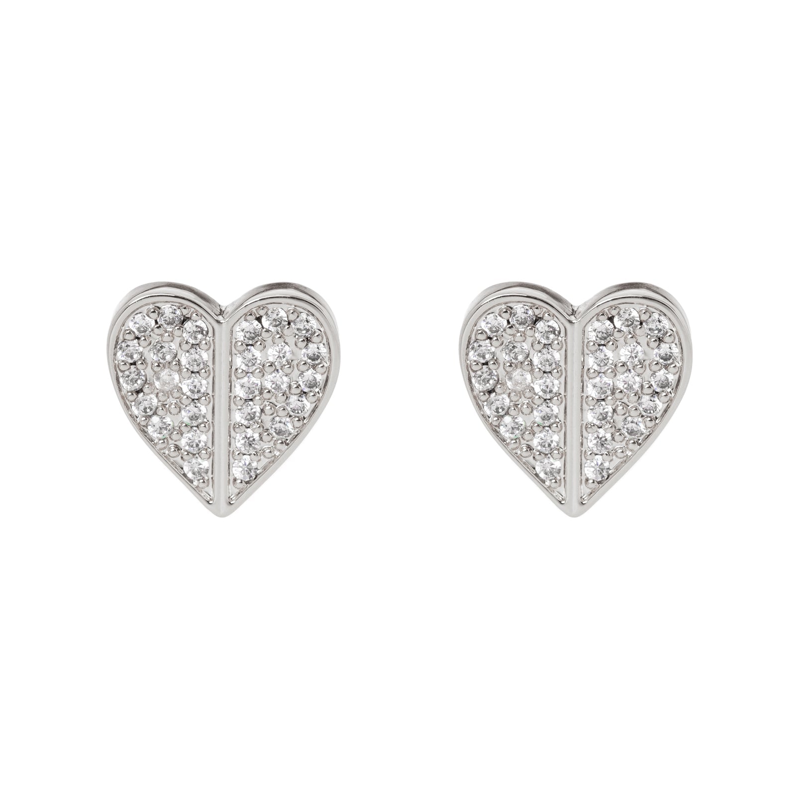 Orecchini cuore di pavè #Sharethelove - Argento - Sodini Bijoux