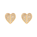 Orecchini cuore di pavè #Sharethelove - Oro - Sodini Bijoux