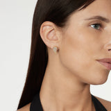 Orecchini due metà cuore di pavè #Sharethelove - Oro - Sodini Bijoux