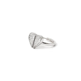 Anello cuore di pavè #Sharethelove - Argento - Sodini Bijoux