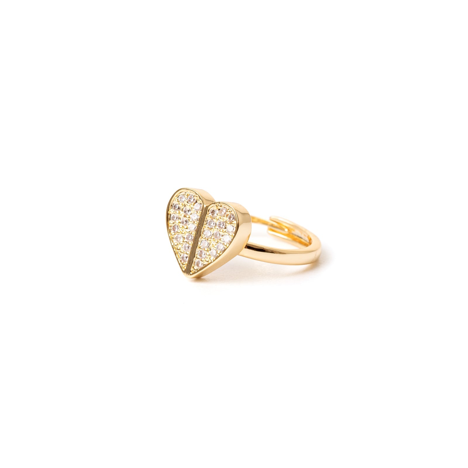 Anello cuore di pavè #Sharethelove - Oro - Sodini Bijoux