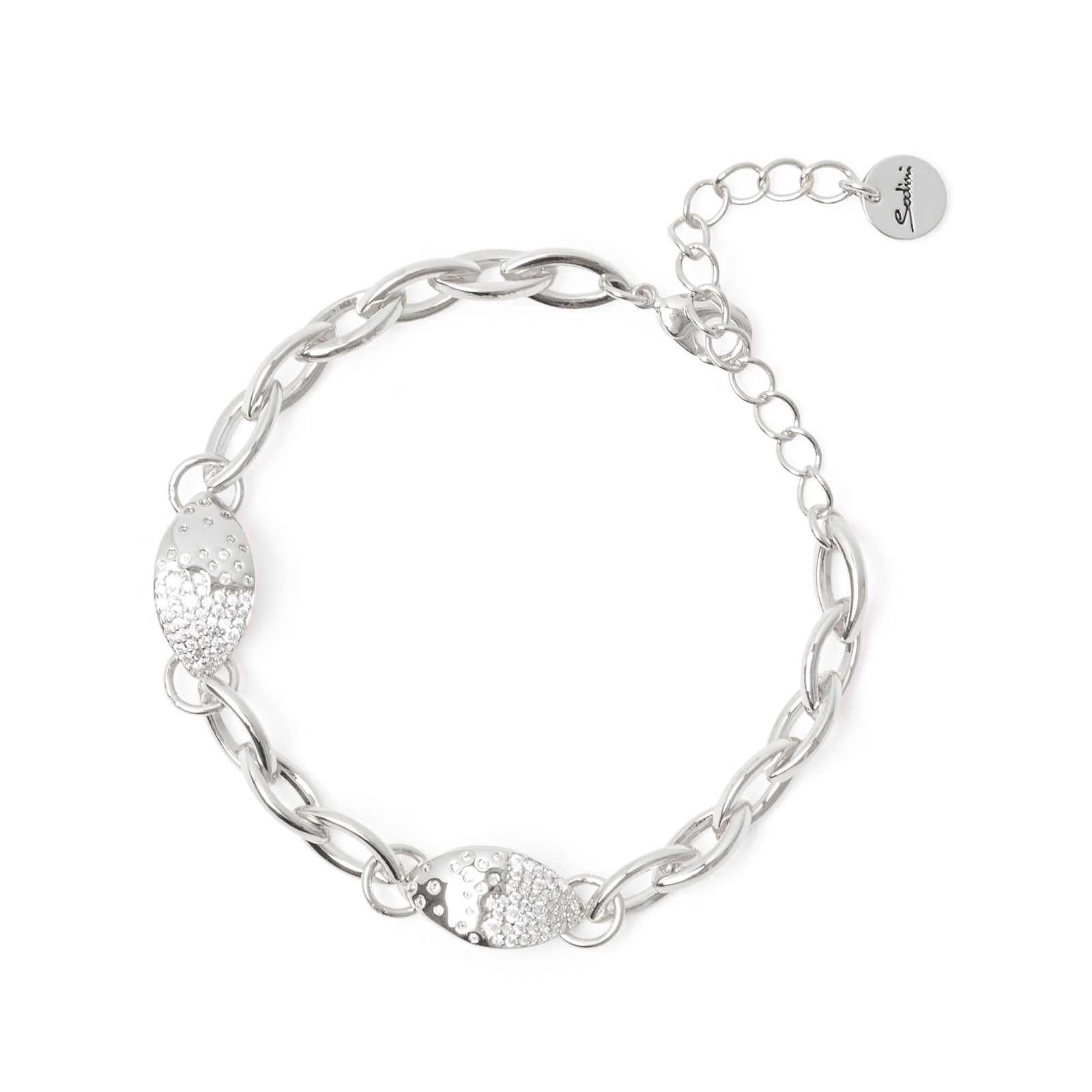 Bracciale elementi a mandorla Trinità dei Monti - Argento - Sodini Bijoux