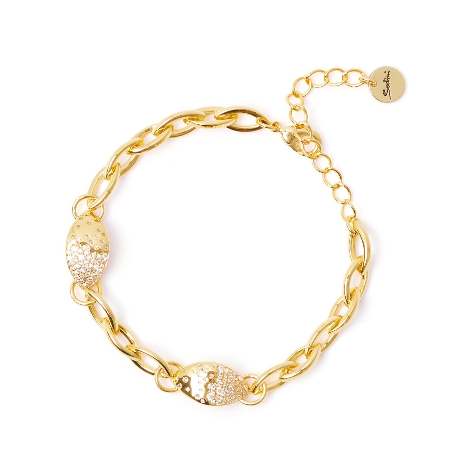 Bracciale elementi a mandorla Trinità dei Monti - Oro - Sodini Bijoux