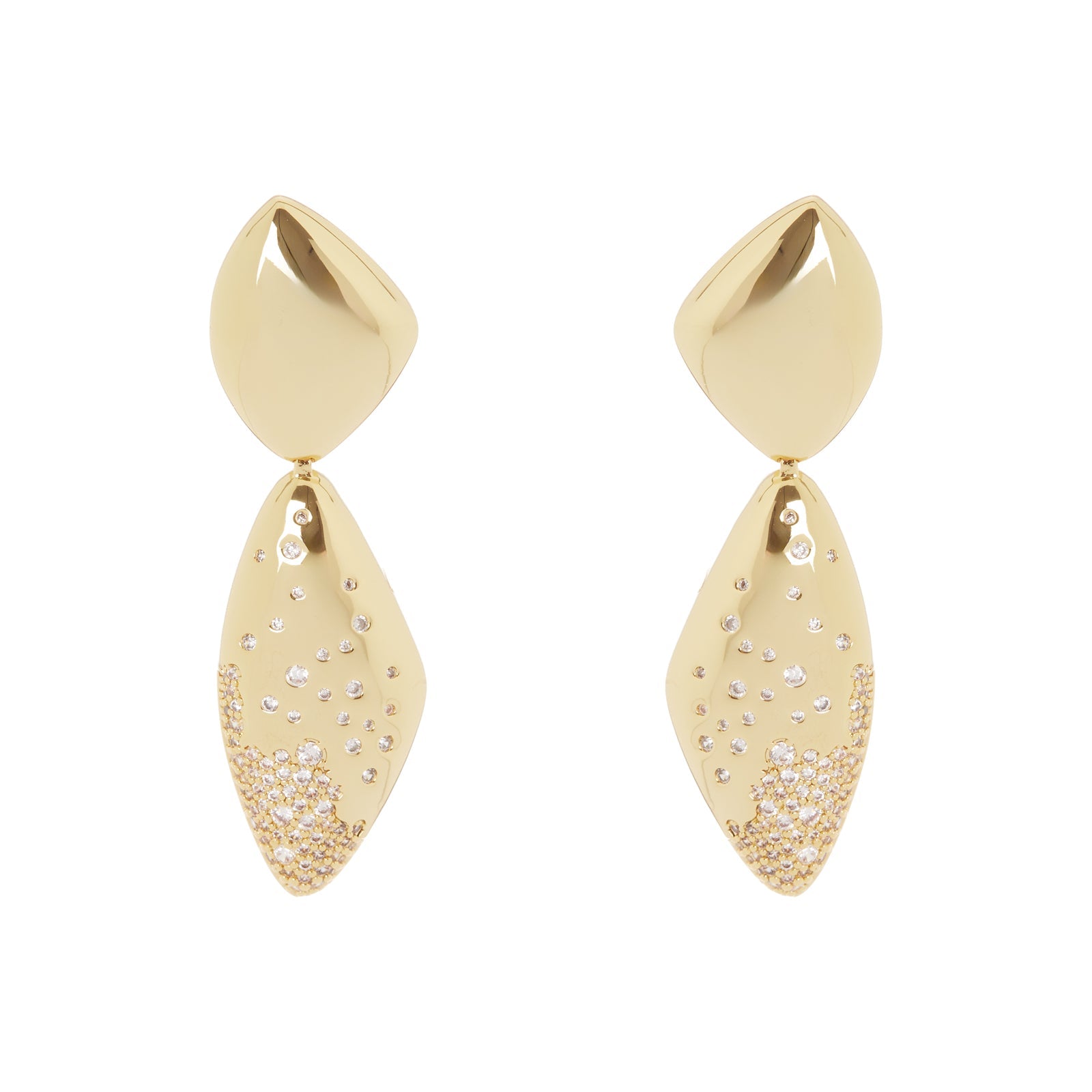 Orecchini a due elementi Trinità dei Monti - Oro - Sodini Bijoux