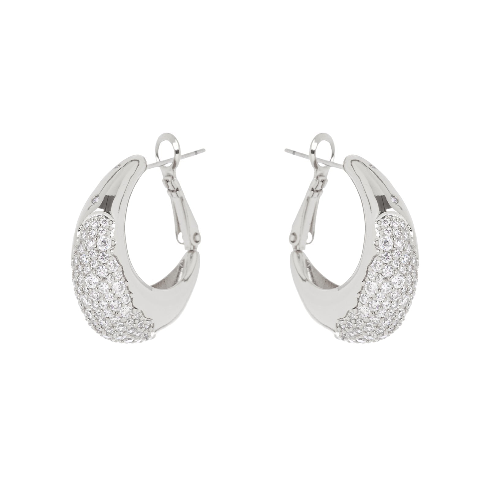 Orecchini a cerchio Trinità dei Monti - Argento - Sodini Bijoux