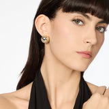 Orecchini a semisfera Trinità dei Monti - Oro - Sodini Bijoux