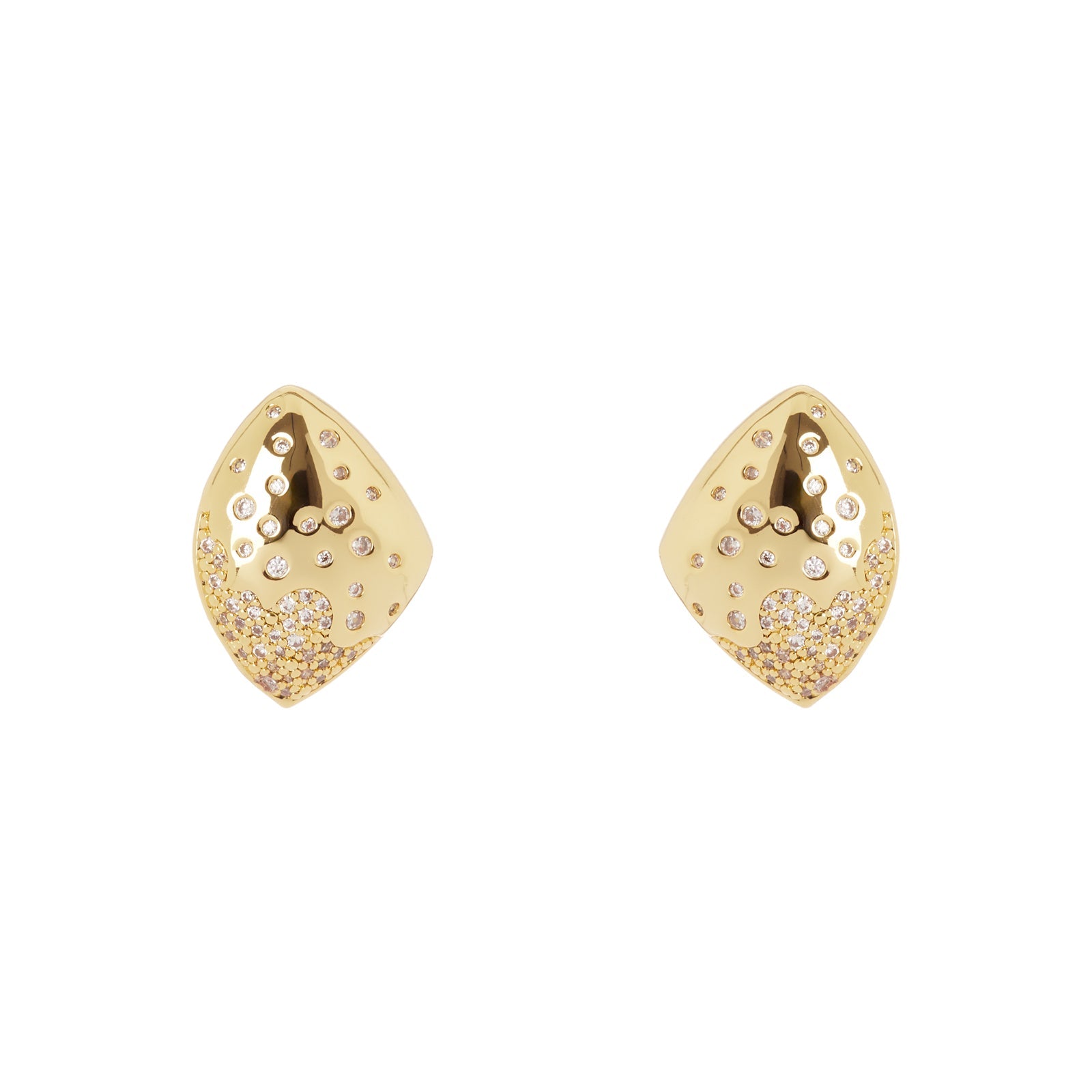 Orecchini elemento pavè Trinità dei Monti - Oro - Sodini Bijoux