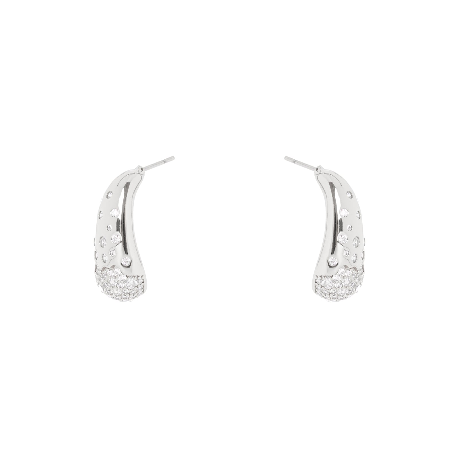 Orecchini goccia arcuata Trinità dei Monti - Argento - Sodini Bijoux