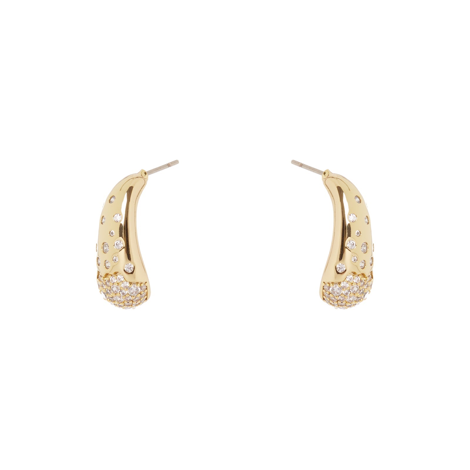 Orecchini goccia arcuata Trinità dei Monti - Oro - Sodini Bijoux