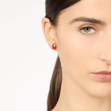 Single earring with beach hut Summer Mania - Red - Sodini Bijoux