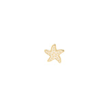 Single earring with little star Summer Mania - White - Sodini Bijoux