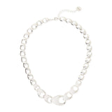 Collana corta a goccia cava Deva - Argento - Sodini Bijoux