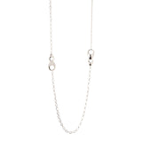 Collana lunga maglie lunghe e gocce Deva - Argento - Sodini Bijoux