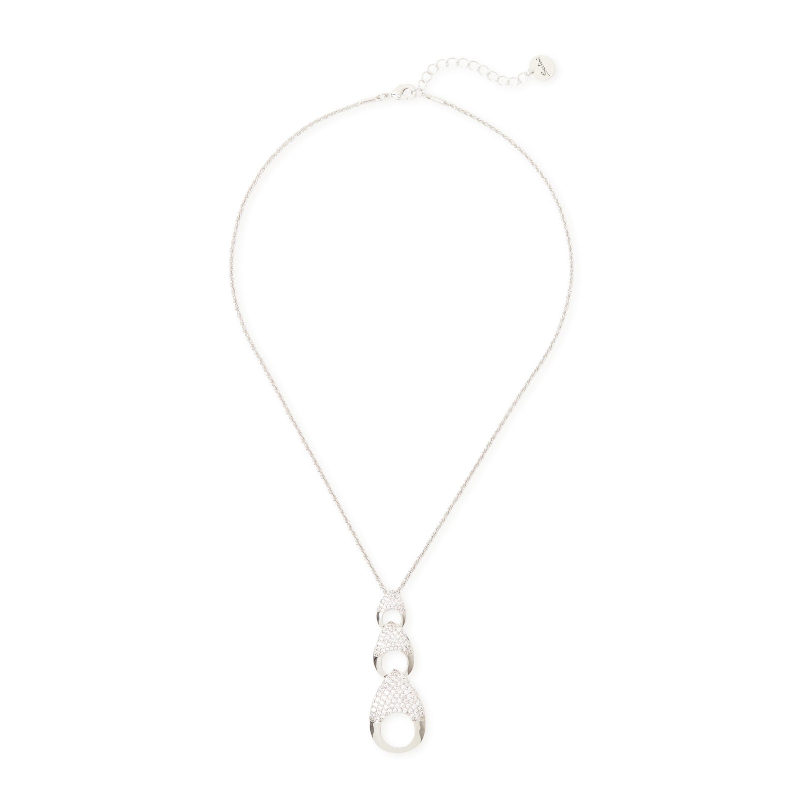 Collana corta pendente tre gocce Deva - Argento - Sodini Bijoux