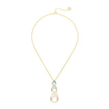 Collana corta pendente tre gocce Deva - Oro - Sodini Bijoux