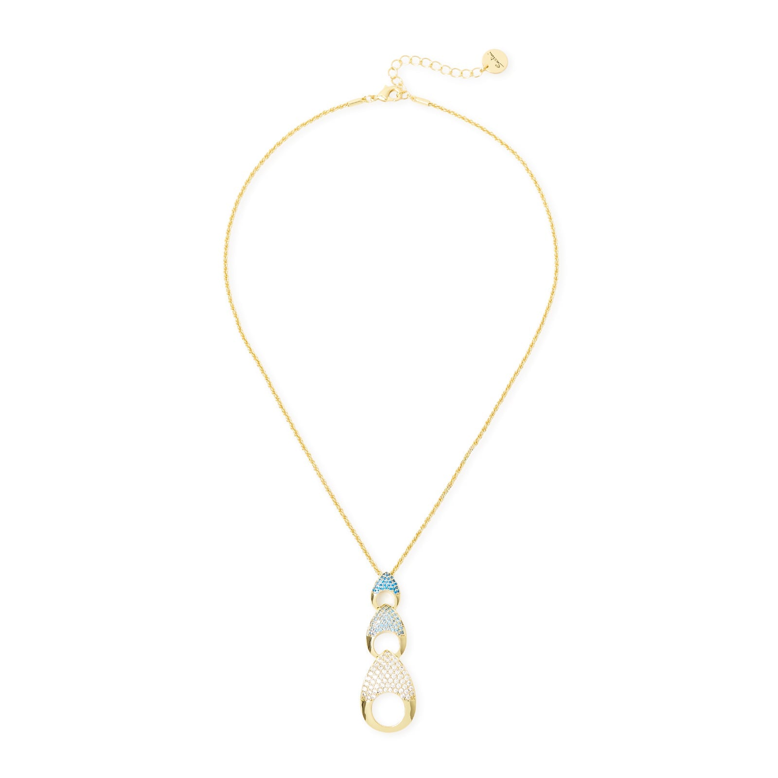 Collana corta pendente tre gocce Deva - Oro - Sodini Bijoux