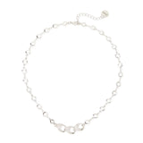 Collana corta anelli e tre gocce Deva - Argento - Sodini Bijoux
