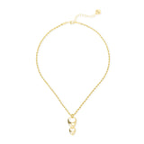 Collana corta pendente due gocce Deva - Oro - Sodini Bijoux