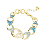 Bracciale gocce cave e pavè Deva - Oro - Sodini Bijoux