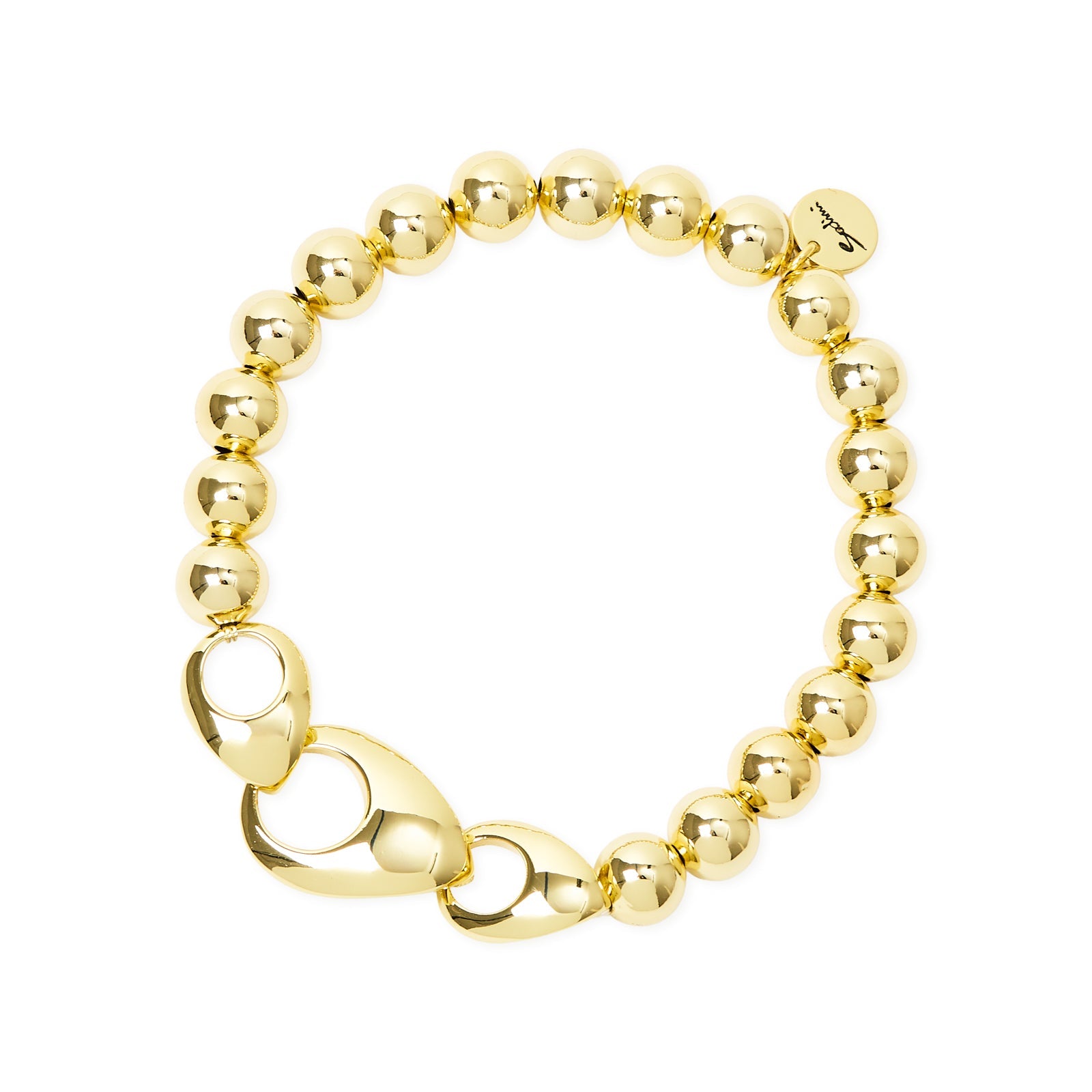 Bracciale elastico sfere tre gocce Deva - Oro - Sodini Bijoux