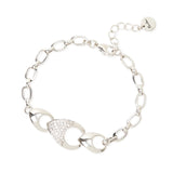 Bracciale maglie ovali tre gocce Deva - Argento - Sodini Bijoux