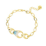 Bracciale maglie ovali tre gocce Deva - Oro - Sodini Bijoux