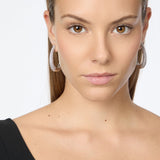 Orecchini cerchio ovale Deva - Argento - Sodini Bijoux