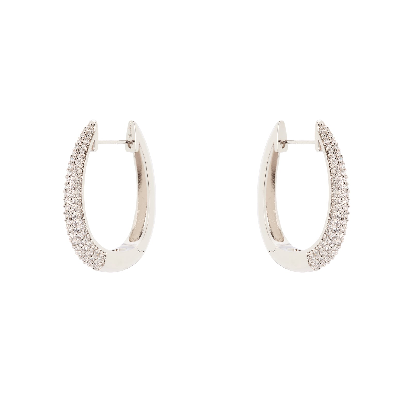 Orecchini cerchio ovale Deva - Argento - Sodini Bijoux