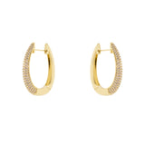 Orecchini cerchio ovale Deva - Oro - Sodini Bijoux