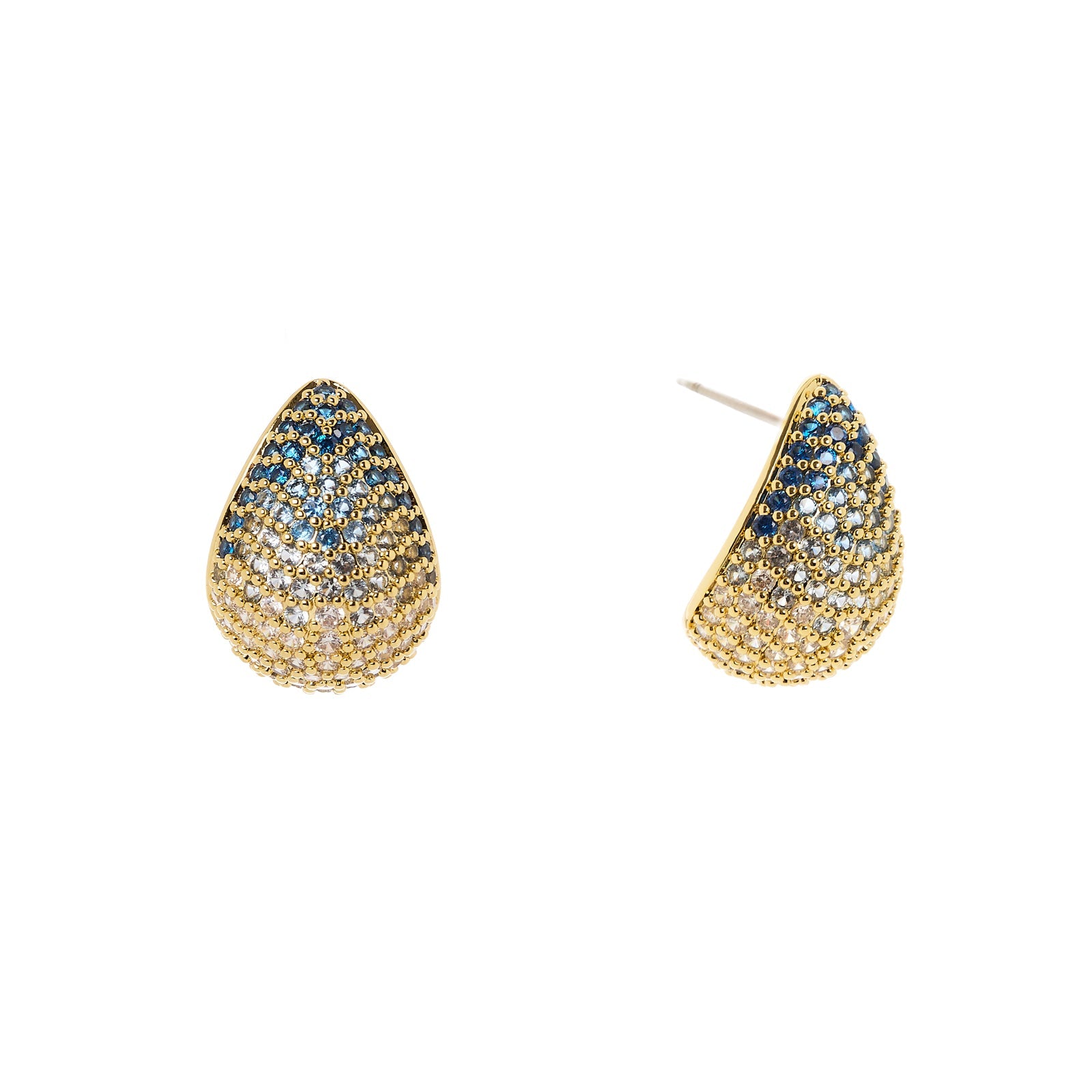 Orecchini goccia pavè Deva - Oro - Sodini Bijoux