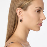 Orecchini cerchio goccia Deva - Argento - Sodini Bijoux