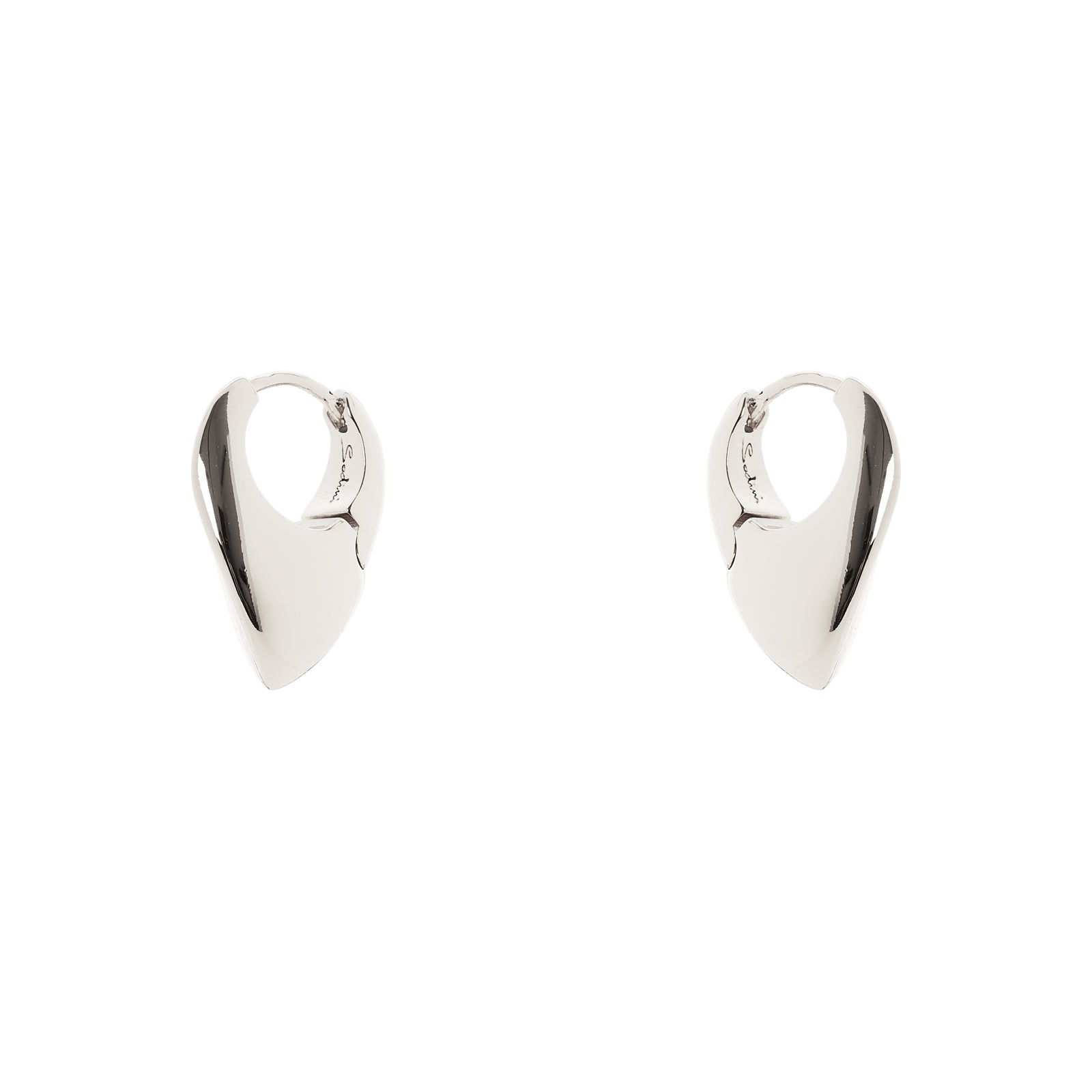 Orecchini cerchio goccia Deva - Argento - Sodini Bijoux